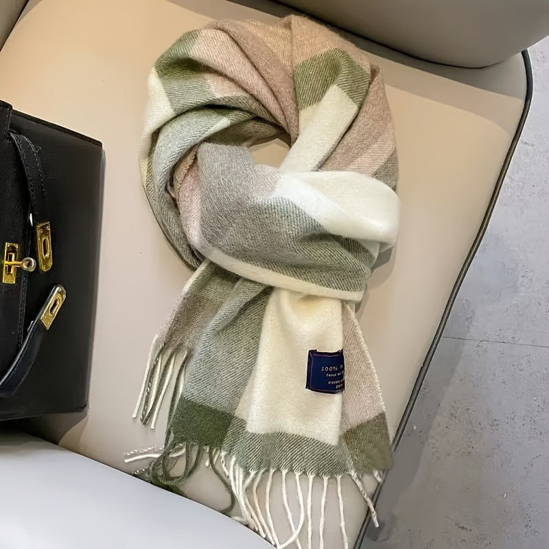 British Classic Australian Scarf - Vintage Striped Unisex Winter Warm Scarf