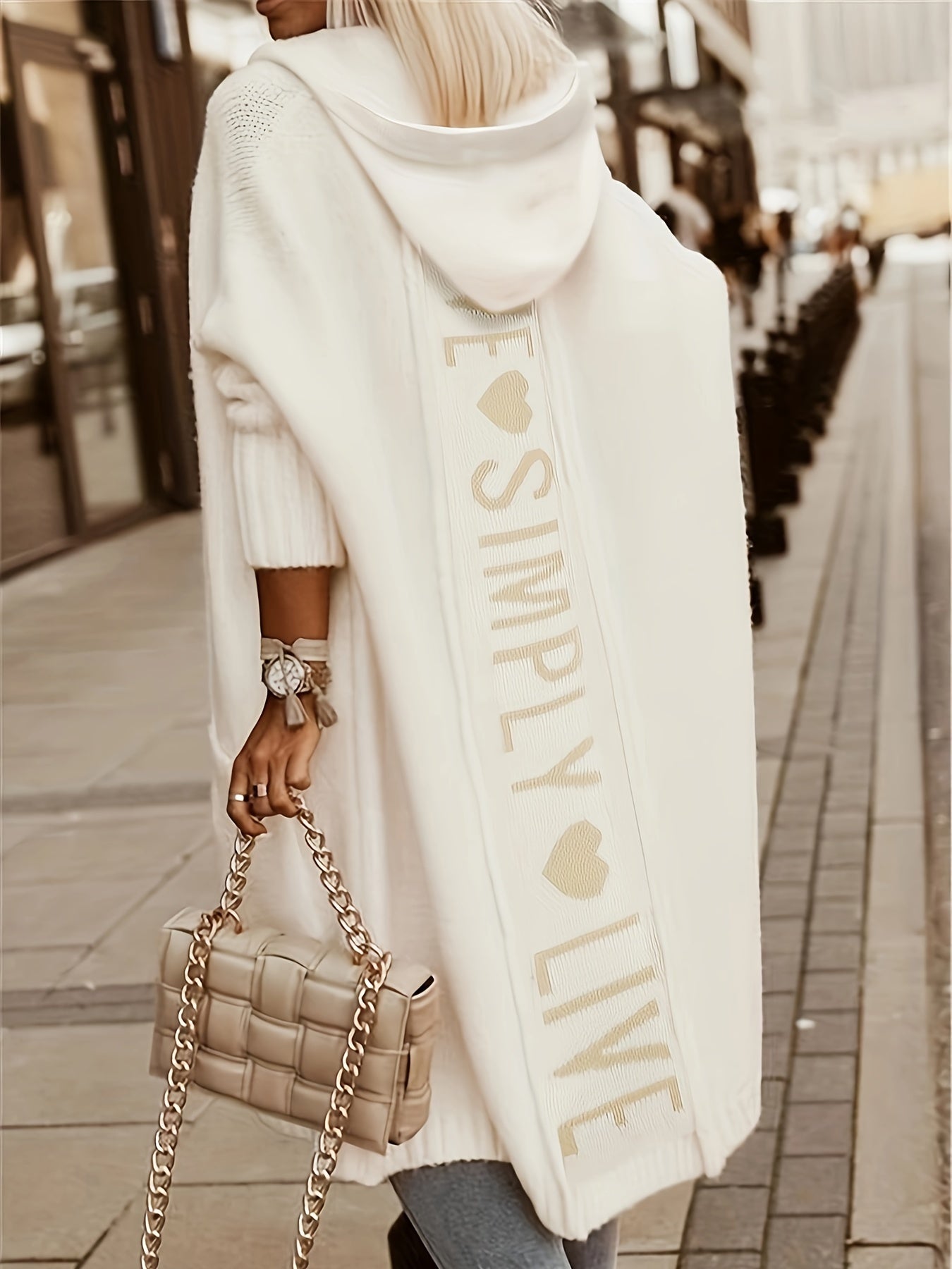 Alpen Strickmantel Kapuze | Avalynart