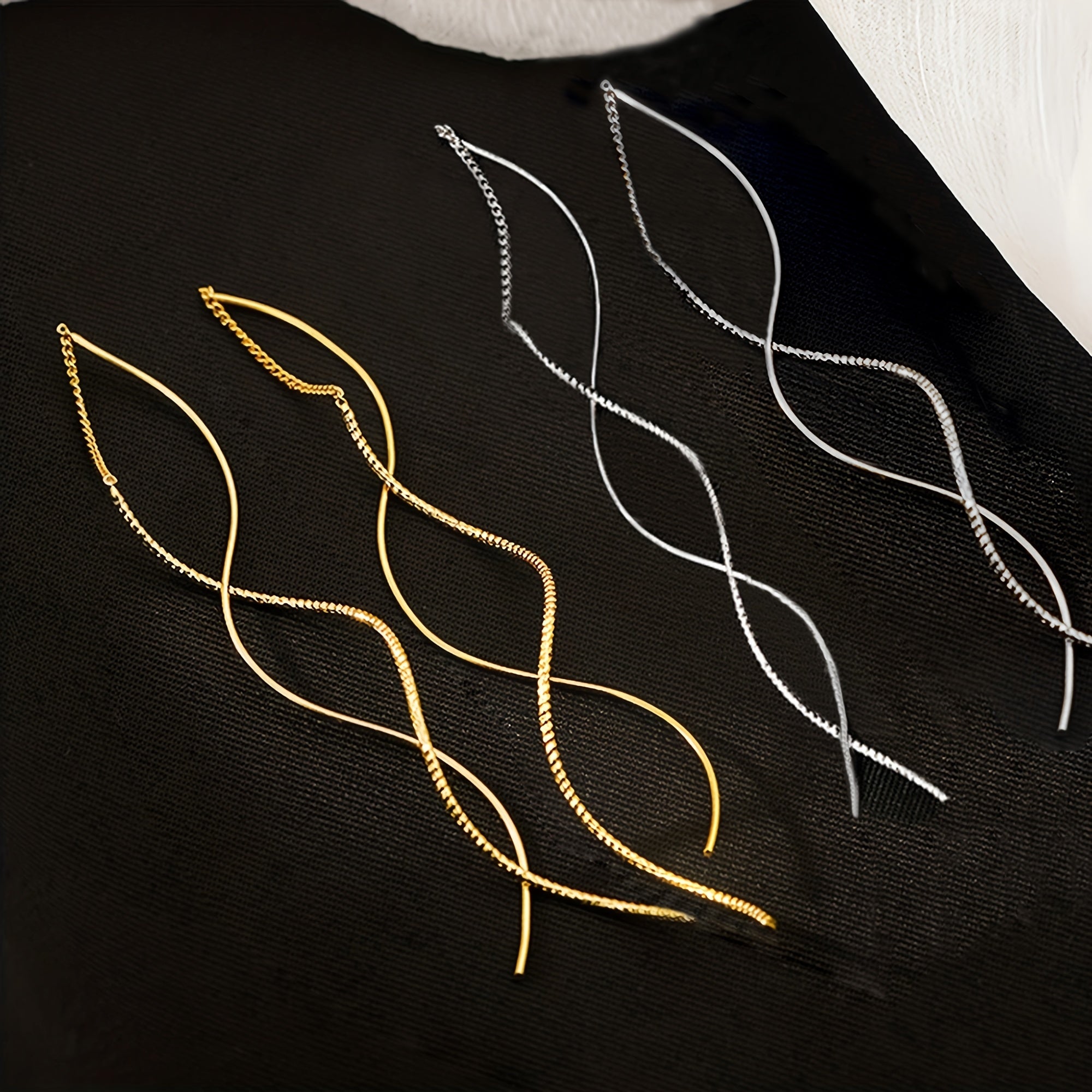 Zürich Ohrhänger Duo-Set (Gold & Silber) | Avalynart