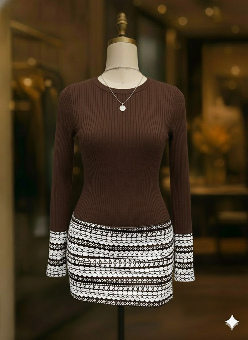 Monaco Kontrastkleid | Avalynart