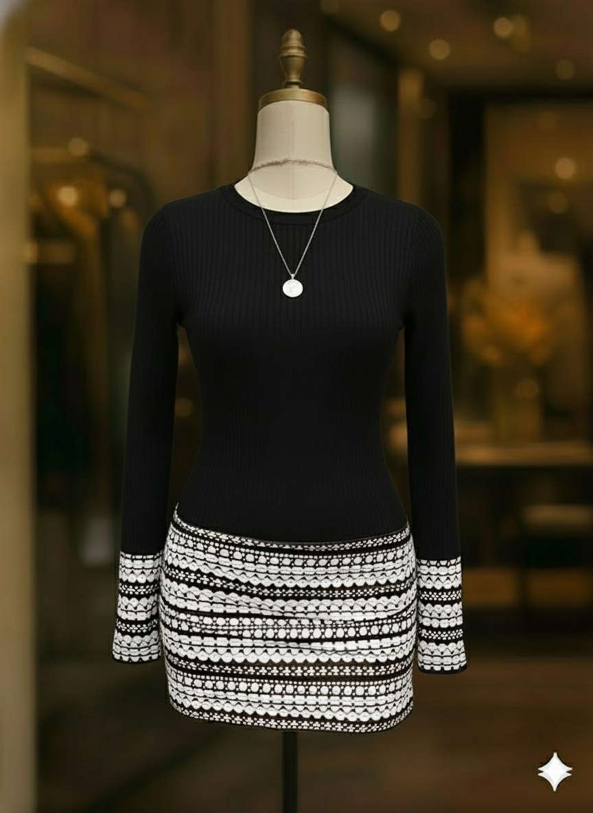 Monaco Kontrastkleid | Avalynart