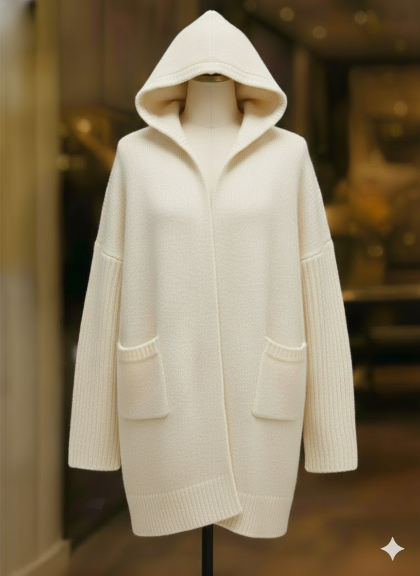 Alpen Strickmantel Kapuze | Avalynart