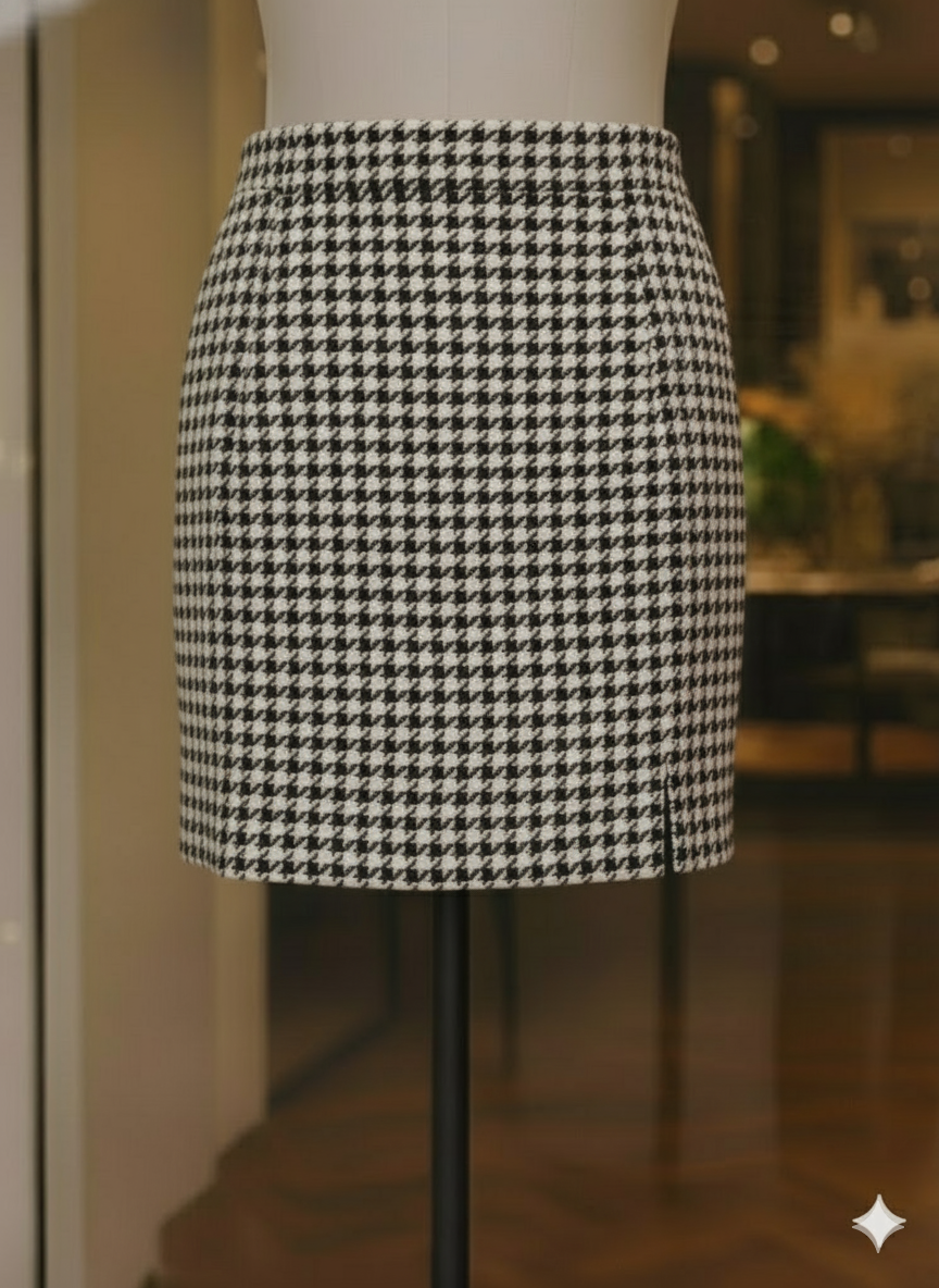 Hahnentritt Minirock Chic | Avalynart