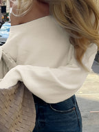 Asymmetrische Strickpullover | Avalynart