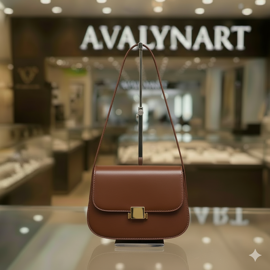 Leder Schultertasche Klassik | Avalynart